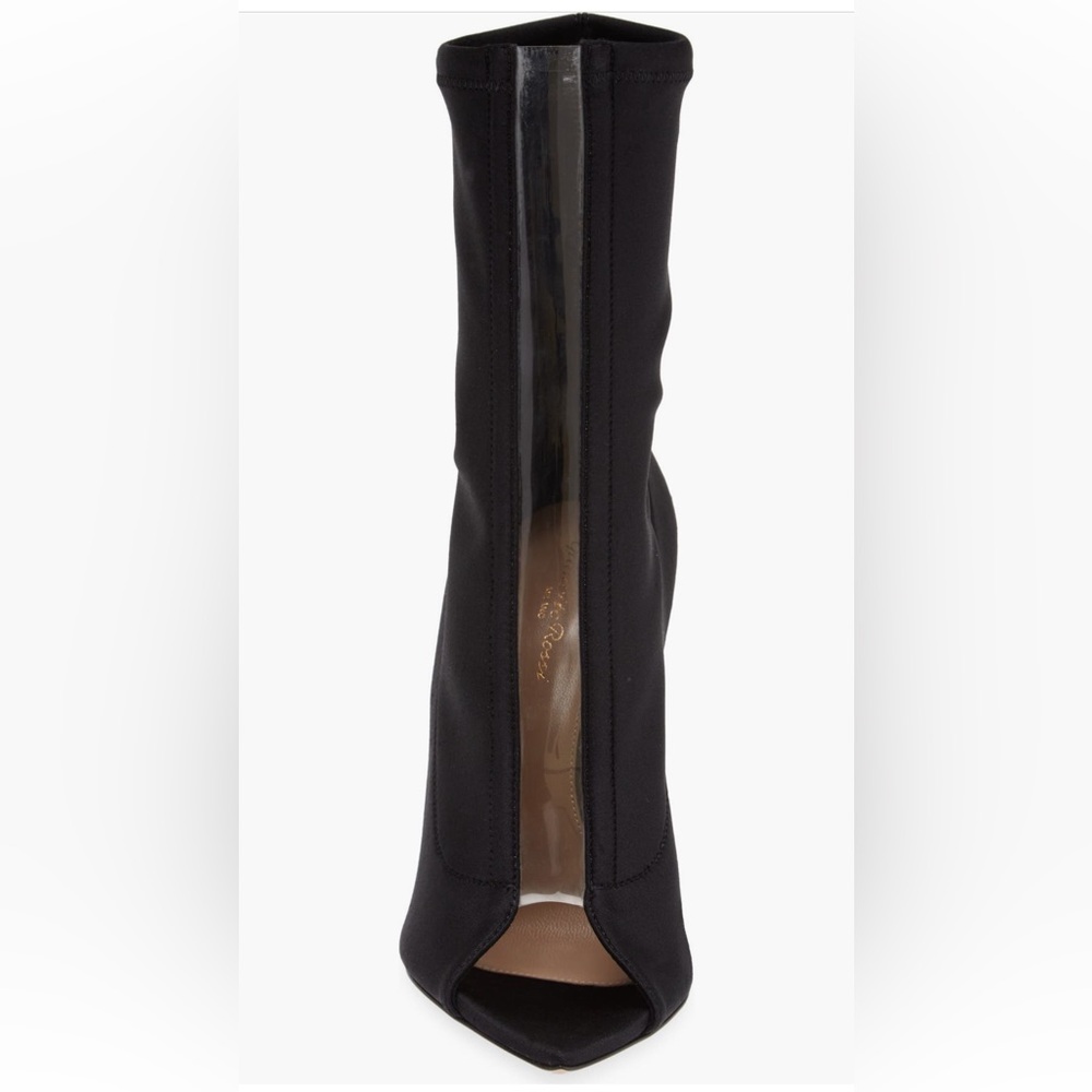 Gianvito Rossi Black Peep Toe Heels sz 41